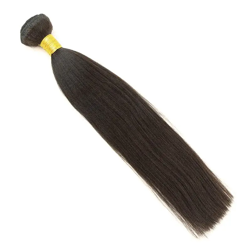 Microlink Beads Weft Yaki Straight Human Hair Extensions - Image 8