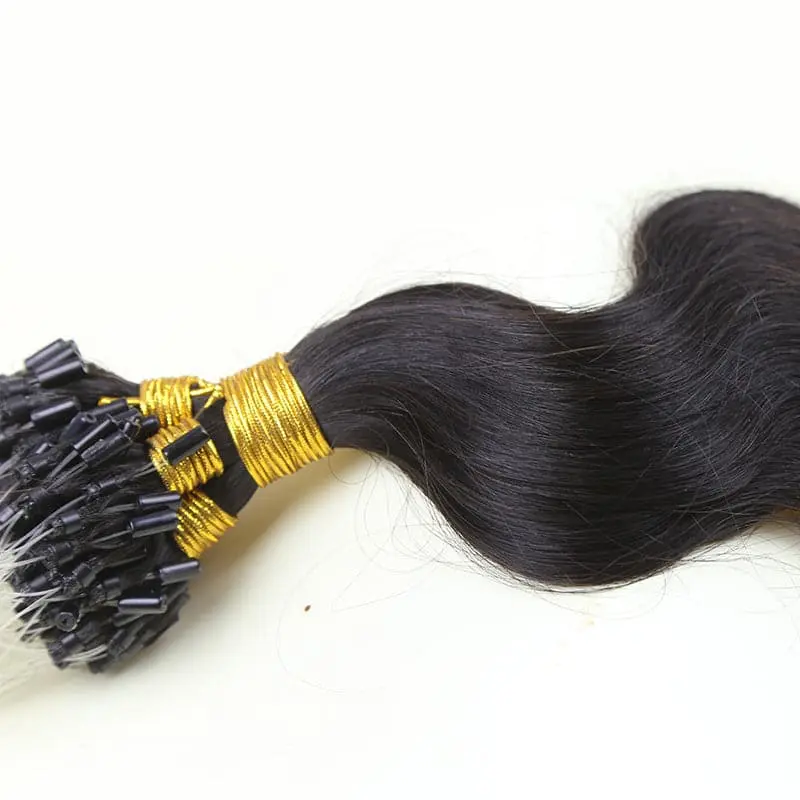 Micro Loop HAIR EXTENSION Body Wave Human Hair - Image 4