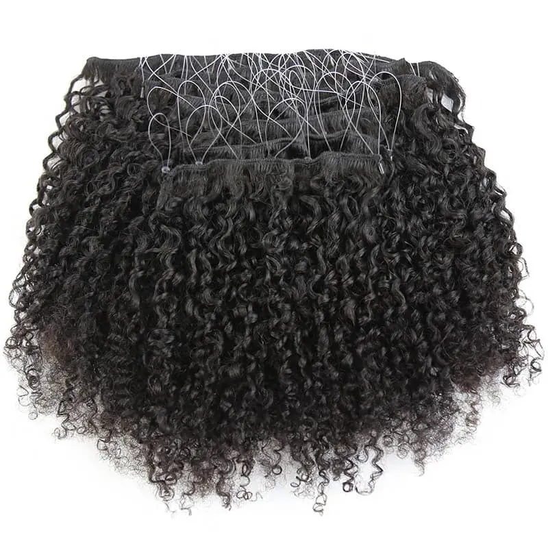 Pre-looped weft microlinks Tight Curly/ Multi-Textured Kinky Curly Hair Extension - Image 5