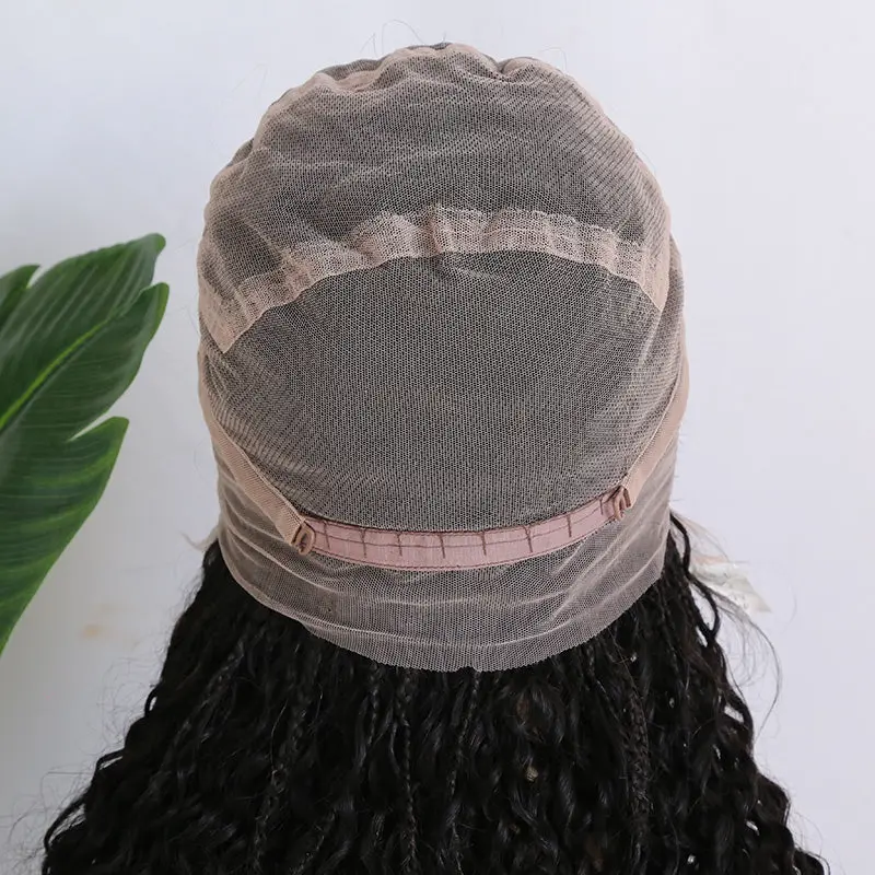 20"- 28" Transparent Lace Wig Human Hair Braided Wig With Baby Hair - Image 17