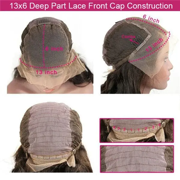 Pre Plucked #1B/Ginger Wand Curl Bob With Bangs 13x6 Lace Front Wig AOBJC-1 - Image 7
