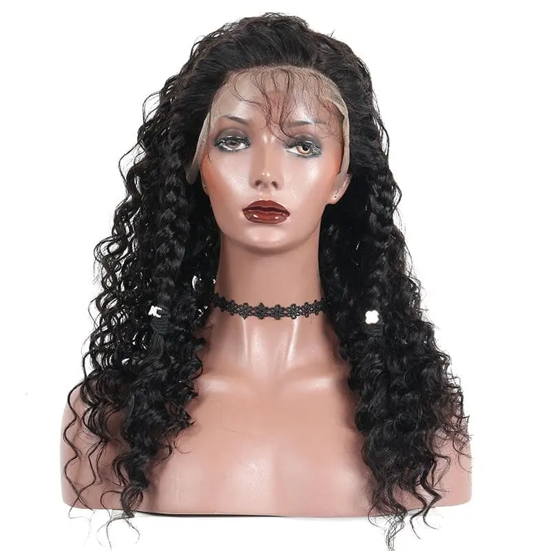 Pre Plucked Deep Wave HD Full Lace Wig Human Hair PDG-2 - Image 3