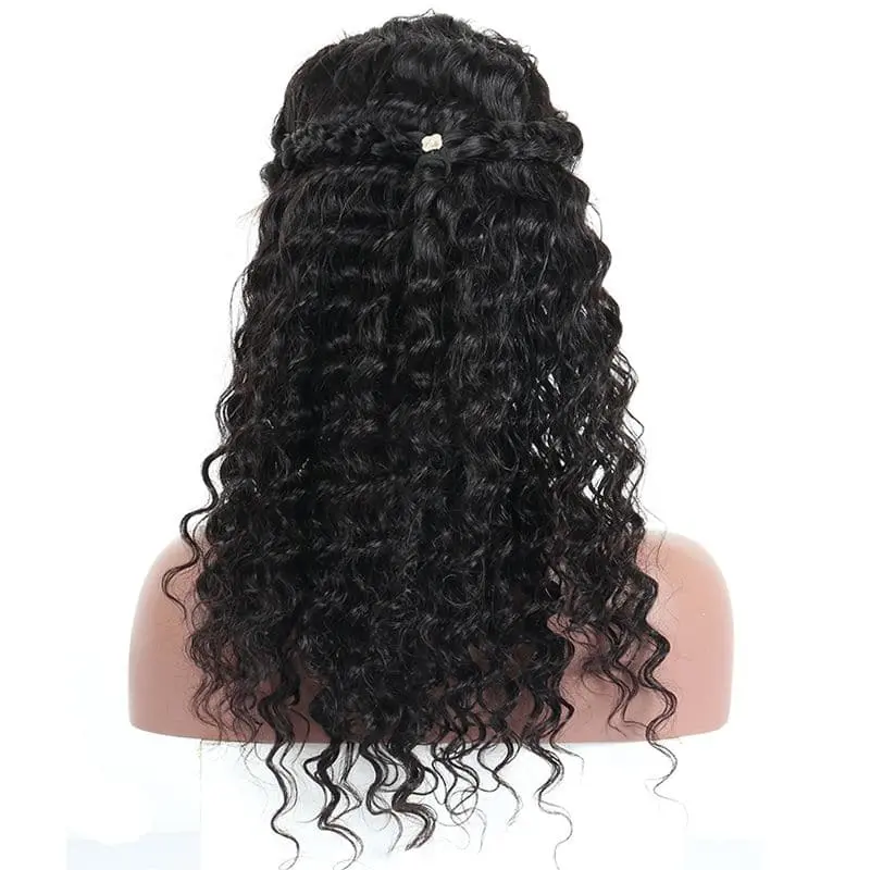 Pre Plucked Deep Wave HD Full Lace Wig Human Hair PDG-2 - Image 6