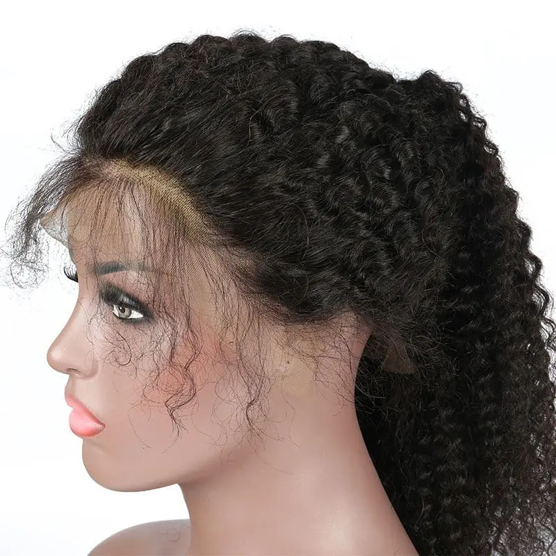 NEW Pre Plucked Kinky Curly 360 HD Lace Frontal Wig BWJ-1 - Image 6