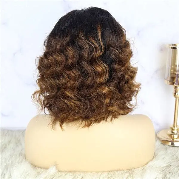 Pre Plucked Ombre #1B/30 Loose Deep Wave Lace Front BOB Wig OBCG-1 - Image 6