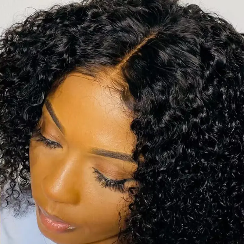 Pre Plucked Short BOB Tight Curly HD Lace Front Wig OBCD-2 - Image 4