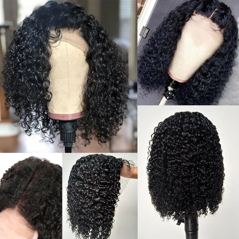 Pre Plucked Short BOB Tight Curly HD Lace Front Wig OBCD-2 - Image 5