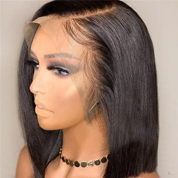 Pre Plucked Silky Straight HD Lace Front BOB Wig OBCTB09 - Image 3