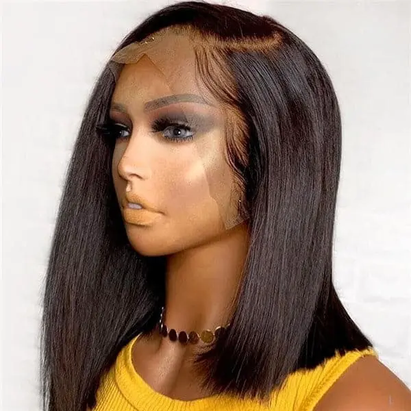 Pre Plucked Silky Straight HD Lace Front BOB Wig OBCTB09 - Image 4