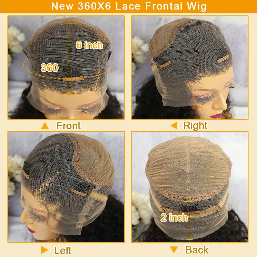 NEW Pre Plucked Silky Straight Ombre #1BT99J 360x6 Lace Frontal Wig BWT-99 - Image 5