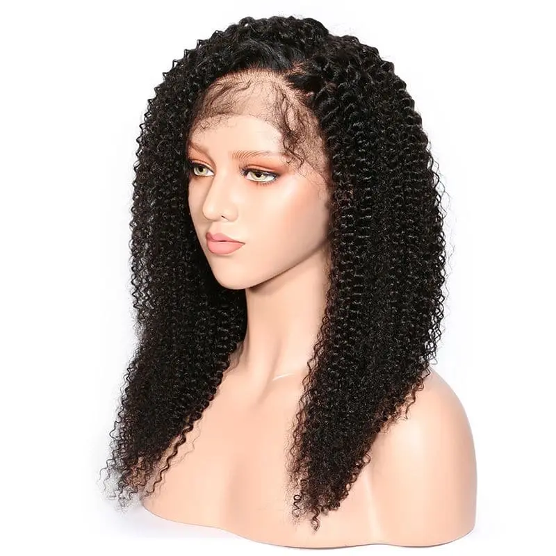 New Pre Plucked Tight Kinky Curly 360 HD Lace Frontal Wig PWK-4 - Image 3