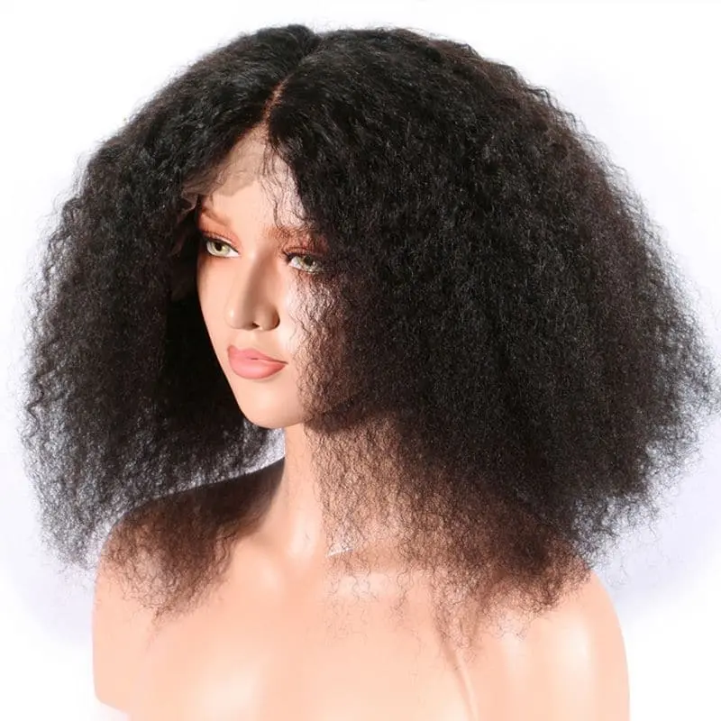 New Pre Plucked Tight Kinky Curly 360 HD Lace Frontal Wig PWK-4 - Image 5