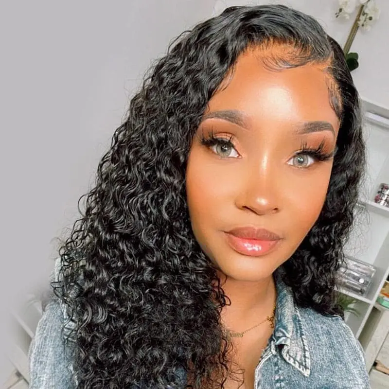 New Pre Plucked Wand Curly 360 HD Lace Frontal Wig WDC360 - Image 4