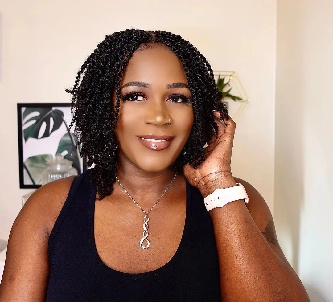 EAYON Pre-Separated Spring Afro Twists Human Braiding Hair Extensions - Image 4