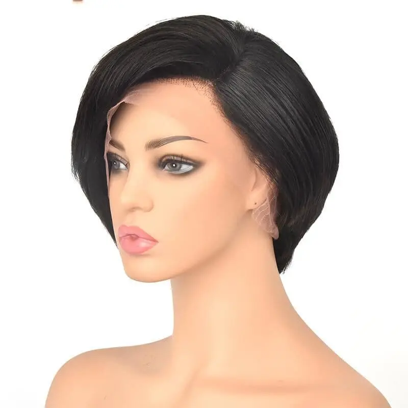 Pre-Styled Pixie Cut Layered Straight BOB Lace Wig OBCT-T3 - Image 3