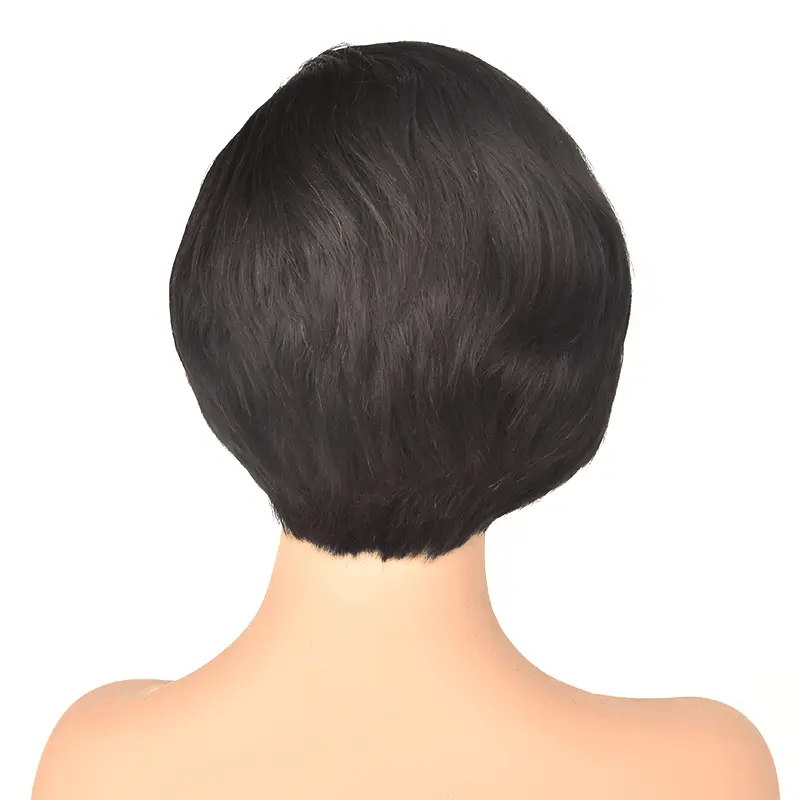 Pre-Styled Pixie Cut Layered Straight BOB Lace Wig OBCT-T3 - Image 5