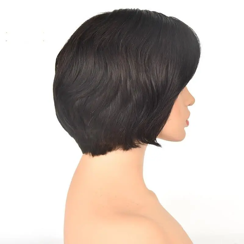Pre-Styled Pixie Cut Layered Straight BOB Lace Wig OBCT-T3 - Image 6