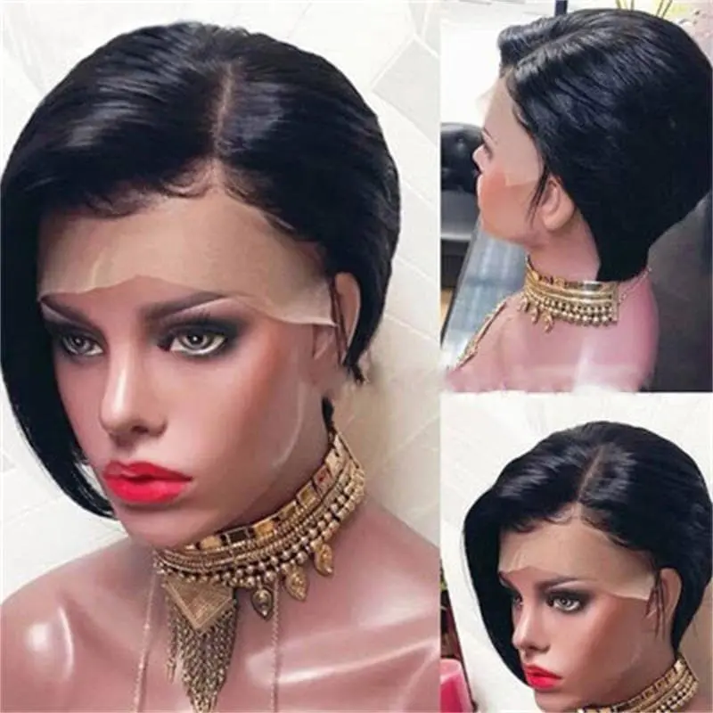 Pre-Styled Pixie Cut Silky Straight BOB Lace Wig PCSSB - Image 6