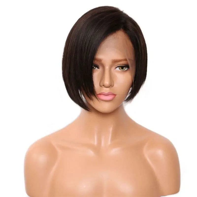 Pre-Styled Pixie Cut Silky Straight BOB Lace Wig OBBT-L - Image 5