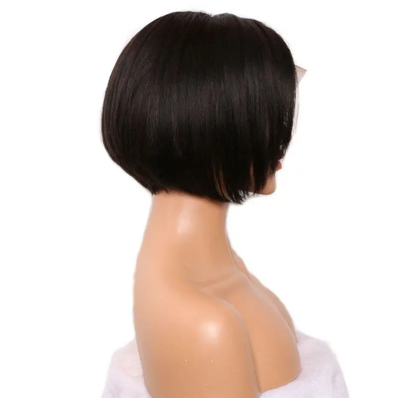 Pre-Styled Pixie Cut Silky Straight BOB Lace Wig OBBT-L - Image 6