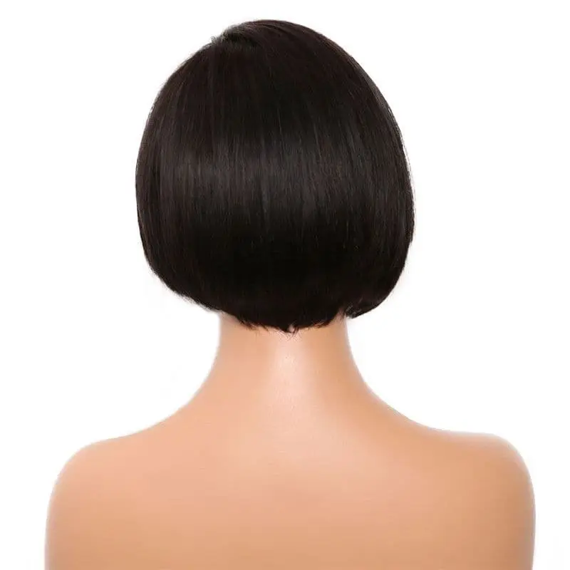 Pre-Styled Pixie Cut Silky Straight BOB Lace Wig OBBT-L - Image 7