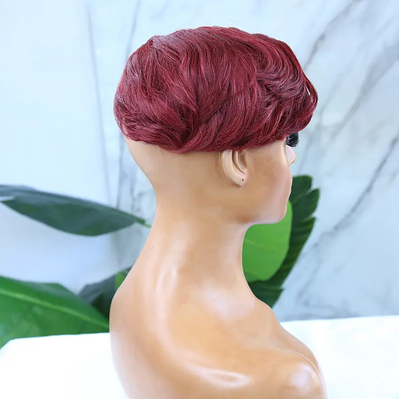 Removable Sideswept Quickweave Unit #99J Burgundy - Image 6