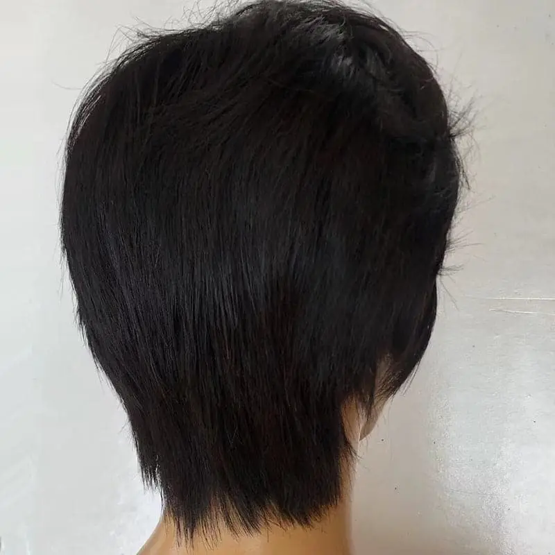 Summer Wig Pre-Styled Pixie Cut Straight Side Part Lace Front Wig PCW01 - Image 3