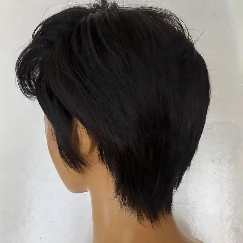 Summer Wig Pre-Styled Pixie Cut Straight Side Part Lace Front Wig PCW01 - Image 4