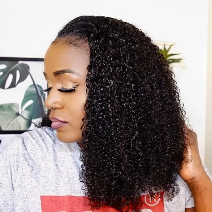 TAPE IN HAIR EXTENSION Tight Curly Human Hair - Image 4