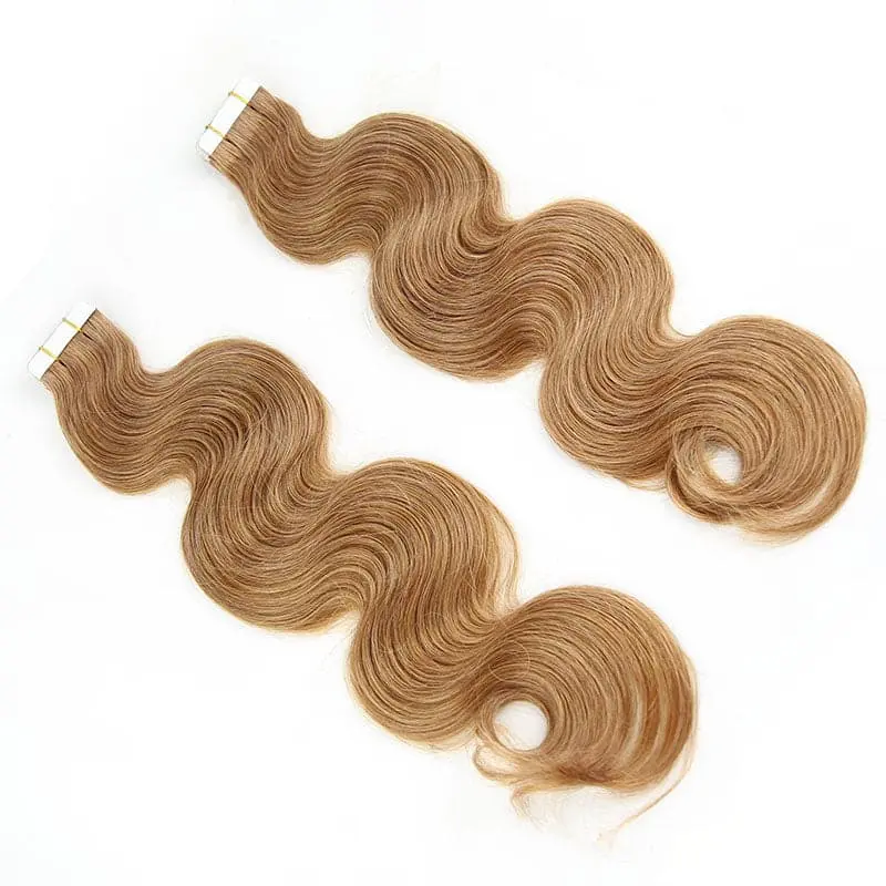 TAPE IN HAIR EXTENSION Body Wave Human Hair  #30 Color - Image 2