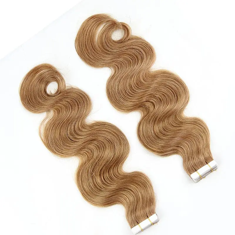 TAPE IN HAIR EXTENSION Body Wave Human Hair  #30 Color - Image 3