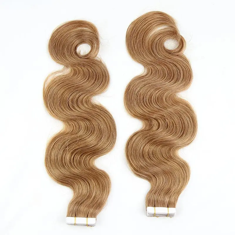 TAPE IN HAIR EXTENSION Body Wave Human Hair  #30 Color - Image 4
