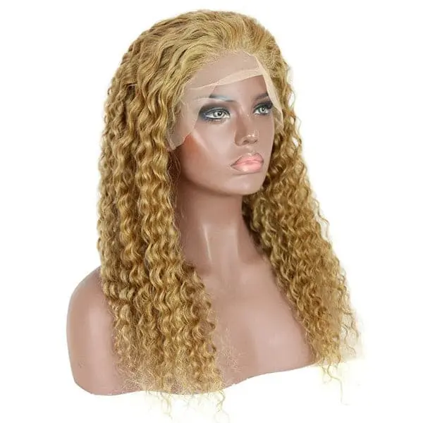 Transparent Lace #27 Honey Blonde Deep Wave 13x6 Lace Front Wig BBG-C9 - Image 3