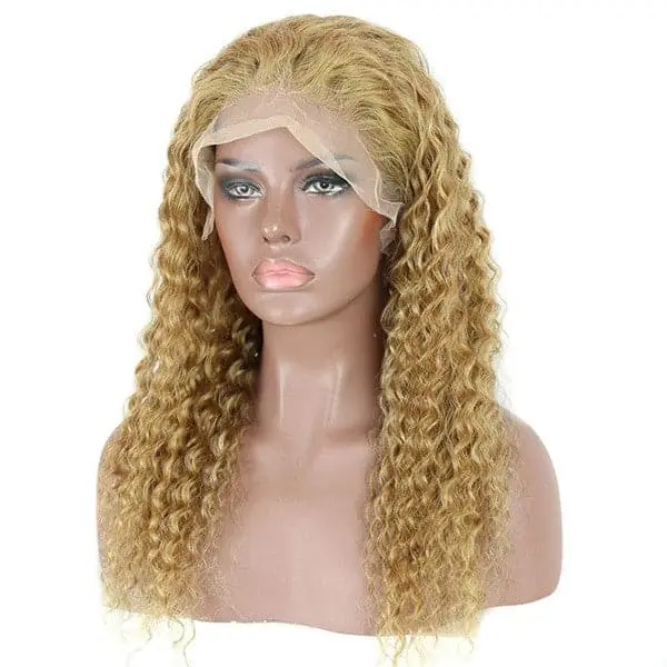 Transparent Lace #27 Honey Blonde Deep Wave 13x6 Lace Front Wig BBG-C9 - Image 5