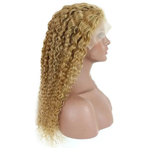 Transparent Lace #27 Honey Blonde Deep Wave 13x6 Lace Front Wig BBG-C9 - Image 6