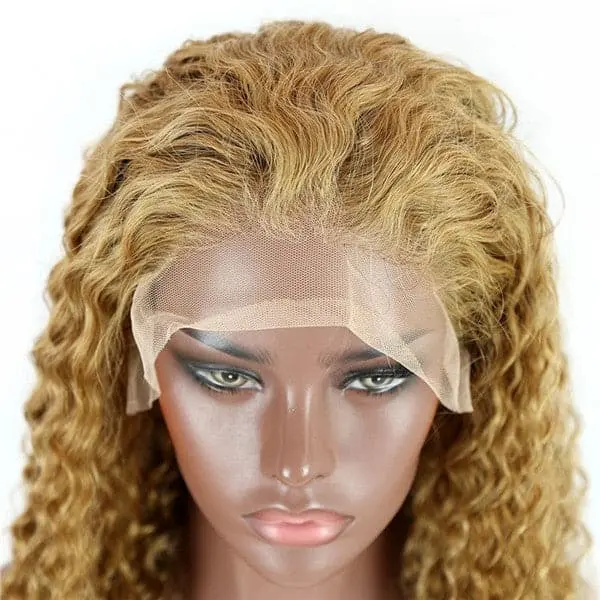 Transparent Lace #27 Honey Blonde Deep Wave 13x6 Lace Front Wig BBG-C9 - Image 7