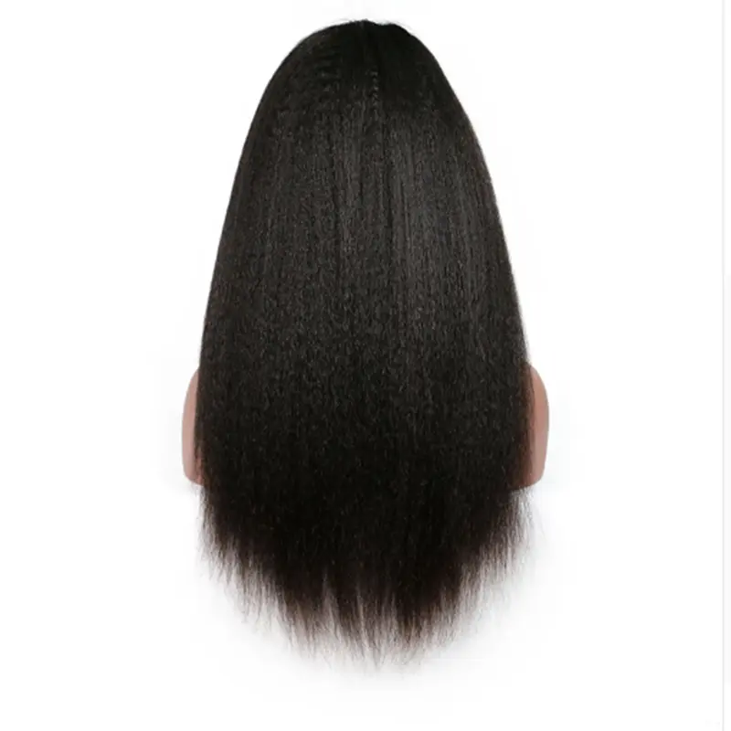 Transparent Lace Kinky Straight 13x4 Lace Front Wig BBE-1 - Image 9