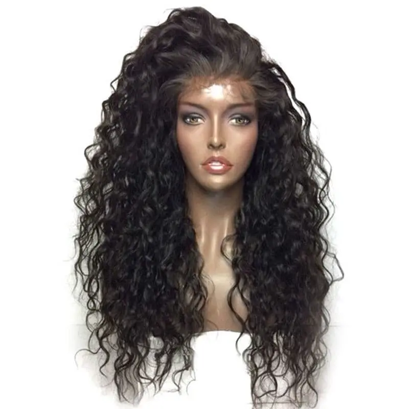 Transparent Lace Loose Curly 13x4 Lace Front Wig BBL-3 - Image 3