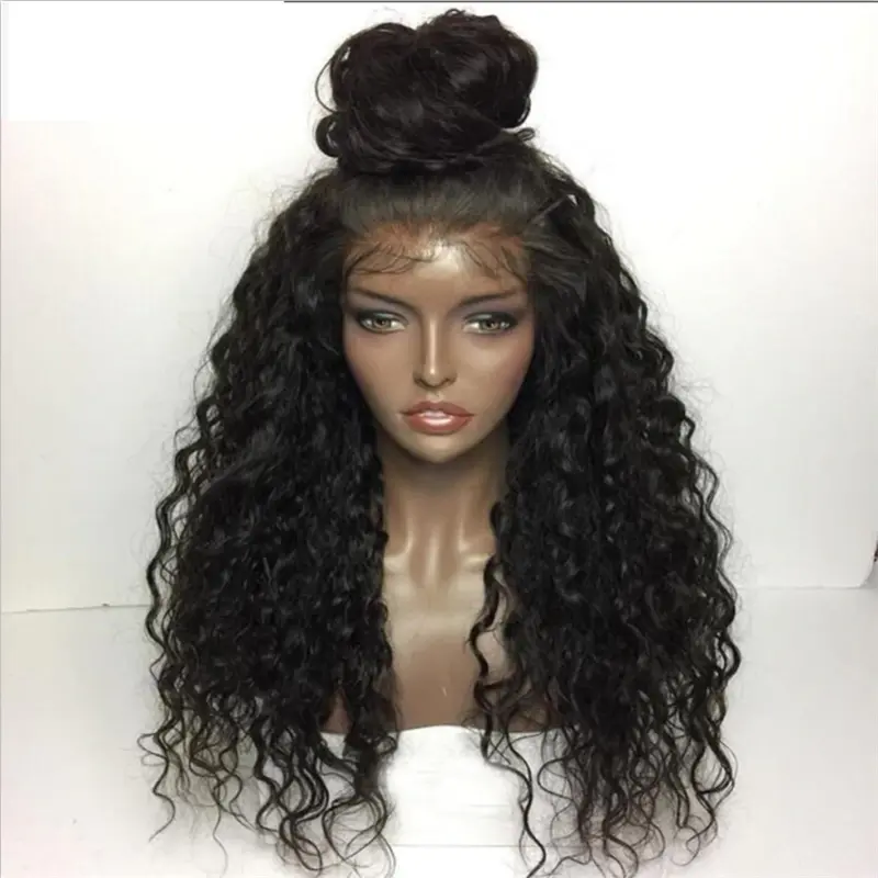 Transparent Lace Loose Curly 13x4 Lace Front Wig BBL-3 - Image 4