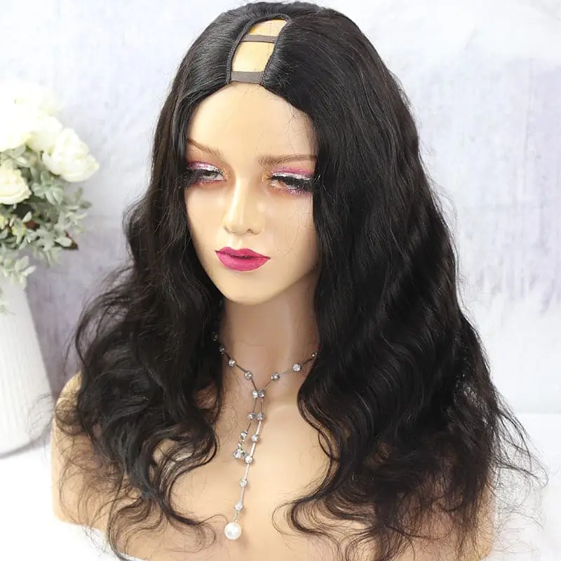 U Part Wig Body Wave Human Hair UBW-1 - Image 4