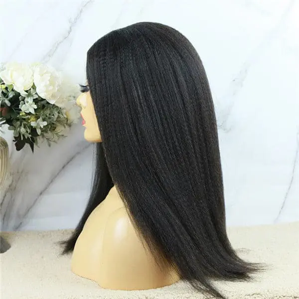 U Part Wig Yaki Straight Human Hair UYS-1 - Image 6