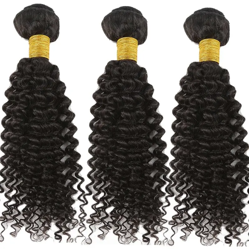 Microlink Beads Weft Jerry Curly Human Hair Extensions - Image 2