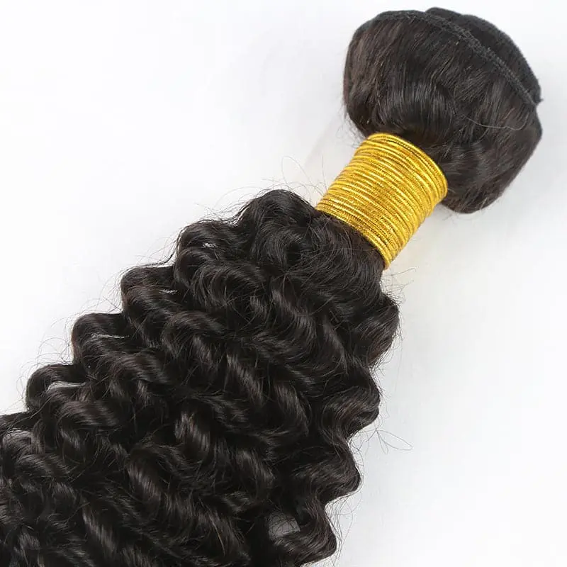 Microlink Beads Weft Jerry Curly Human Hair Extensions - Image 3