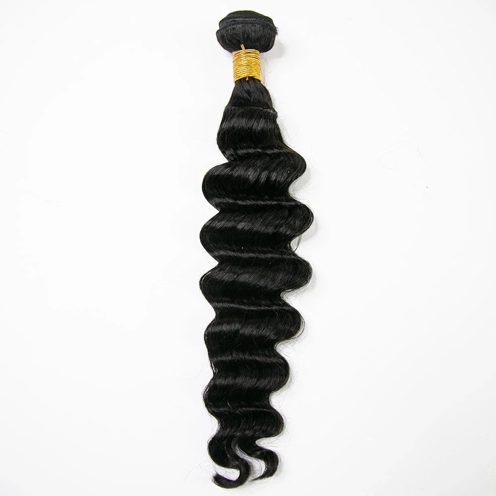 Weft Bundles Loose Deep Wave Human Hair Weaving - Image 7