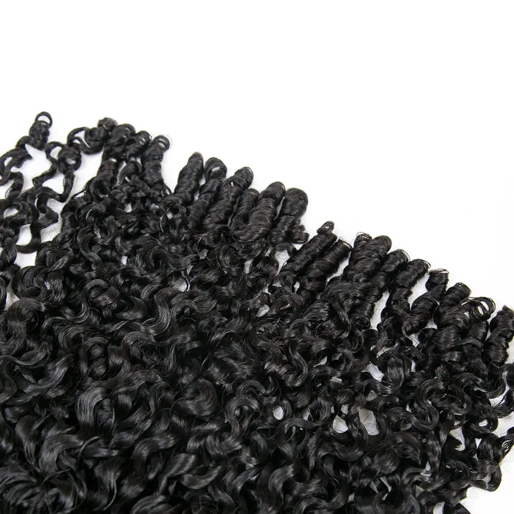 Cambodia Virgin Hair Weft Bundles Water Burmese Curly Human Hair Weaving - Image 12