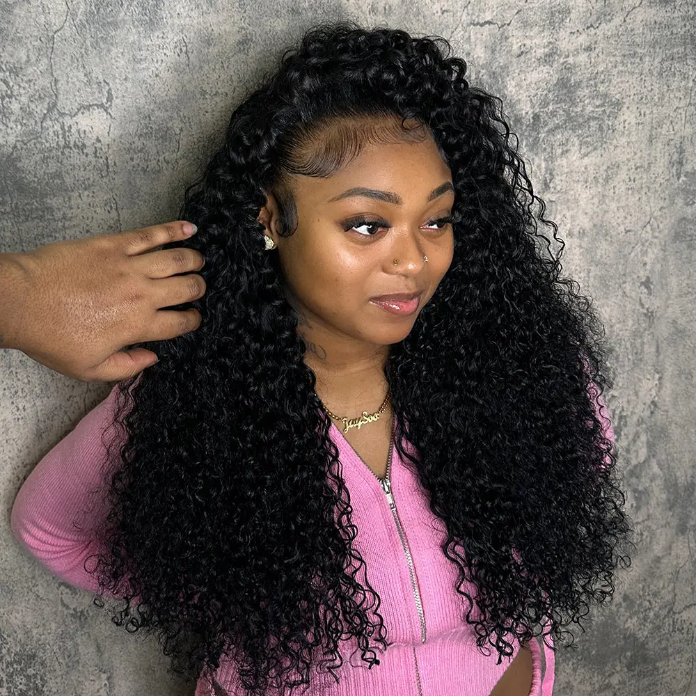 Cambodia Virgin Hair Weft Bundles Water Burmese Curly Human Hair Weaving - Image 4
