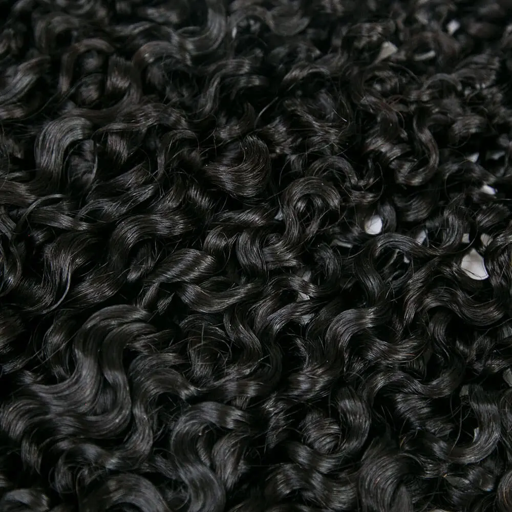 Cambodia Virgin Hair Weft Bundles Water Burmese Curly Human Hair Weaving - Image 8