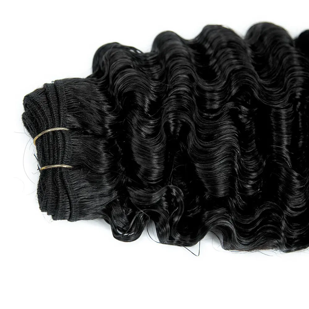 Cambodia Virgin Hair Weft Bundles Water Deep Wave Human Hair Weaving - Image 4