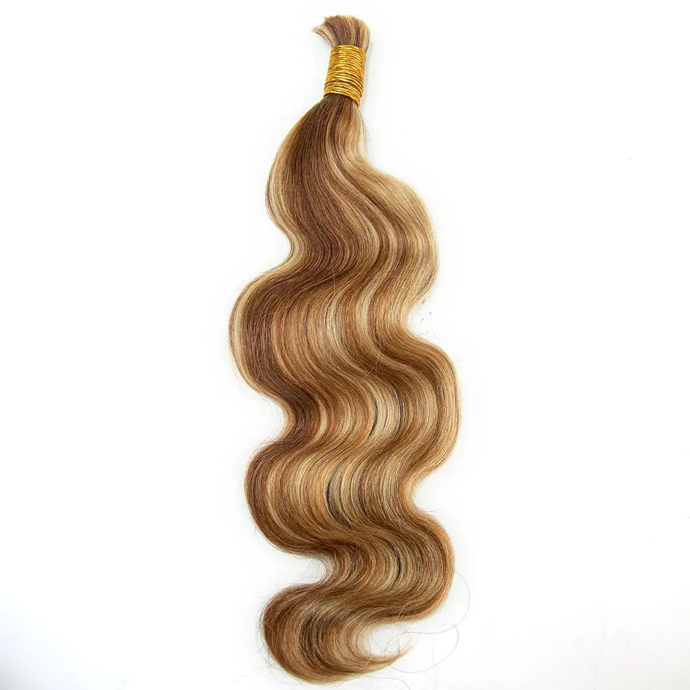 Wholesale-Colored Body Wave Bulk Human Braiding Hair - Image 2