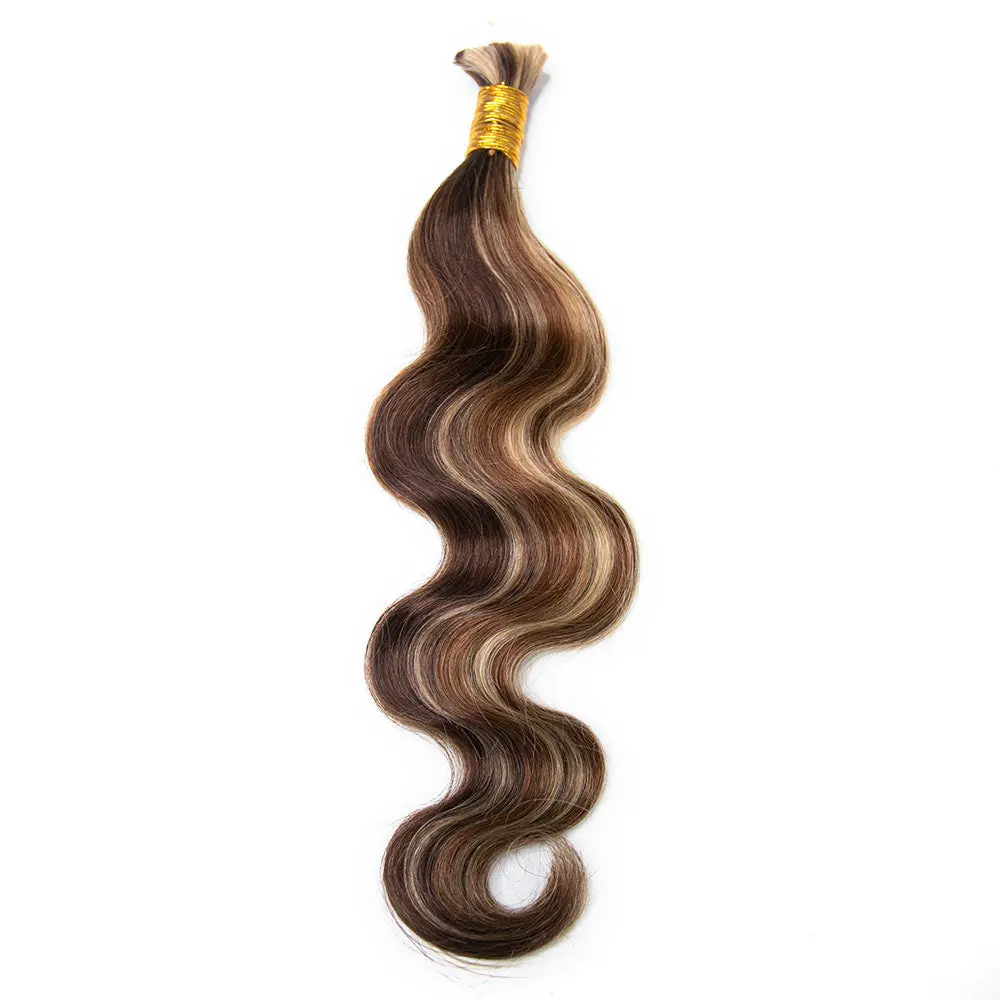 Wholesale-Colored Body Wave Bulk Human Braiding Hair - Image 4